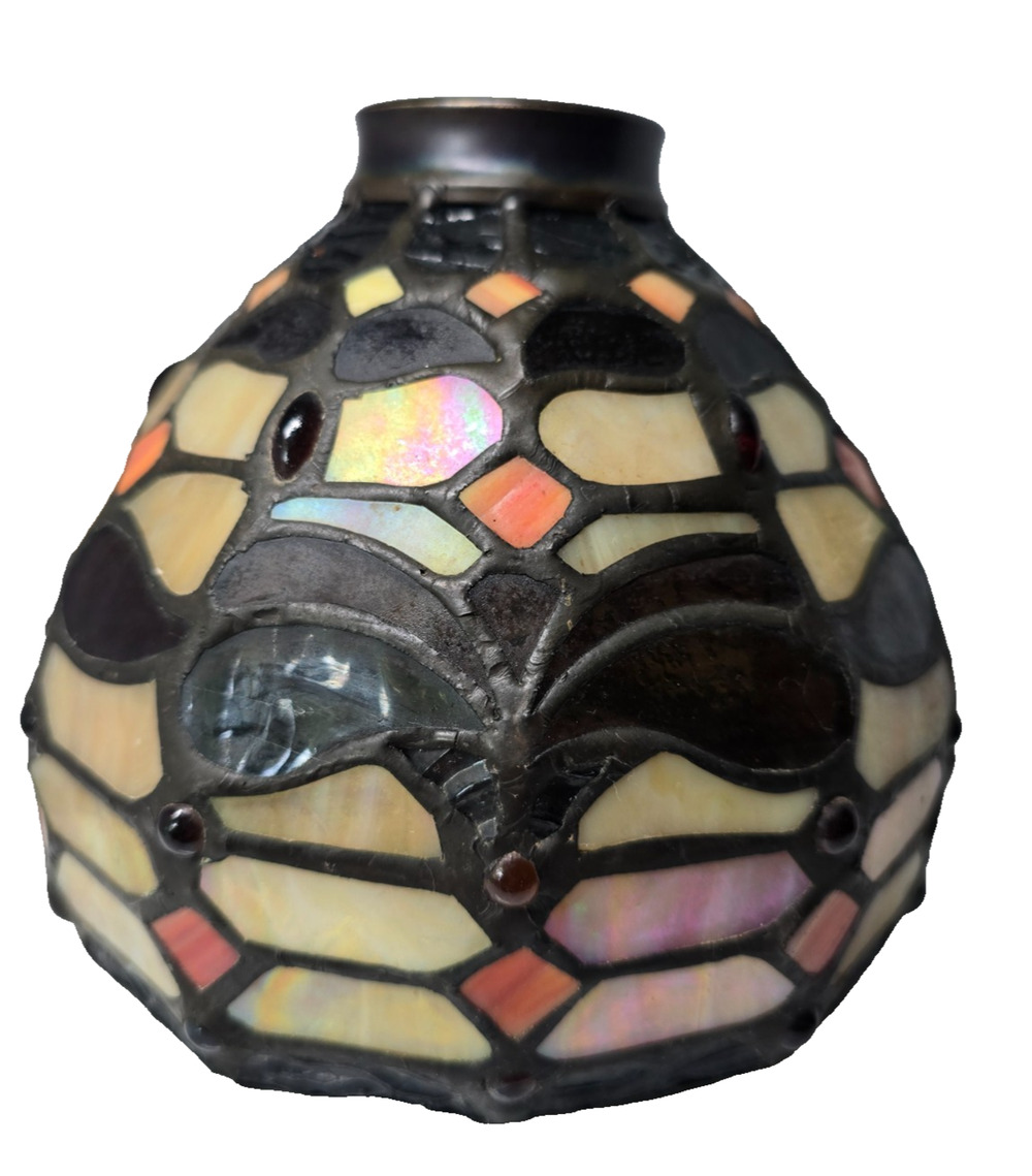 Tiffany-style Stained Glass Lamp Shade 6" x 5.25"